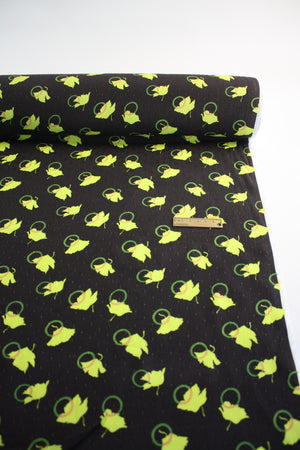 Kawai - Italian Dobby Printed Viscose | Umber