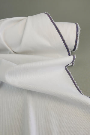 Iona  - Textural Self-Stripe Shirting | Rice