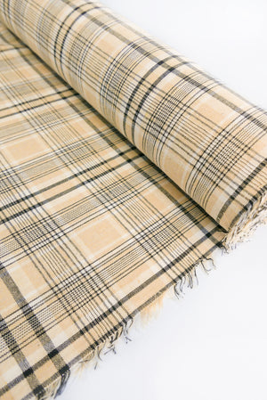 Eleanor - Yarn Dyed Linen Check | Sand