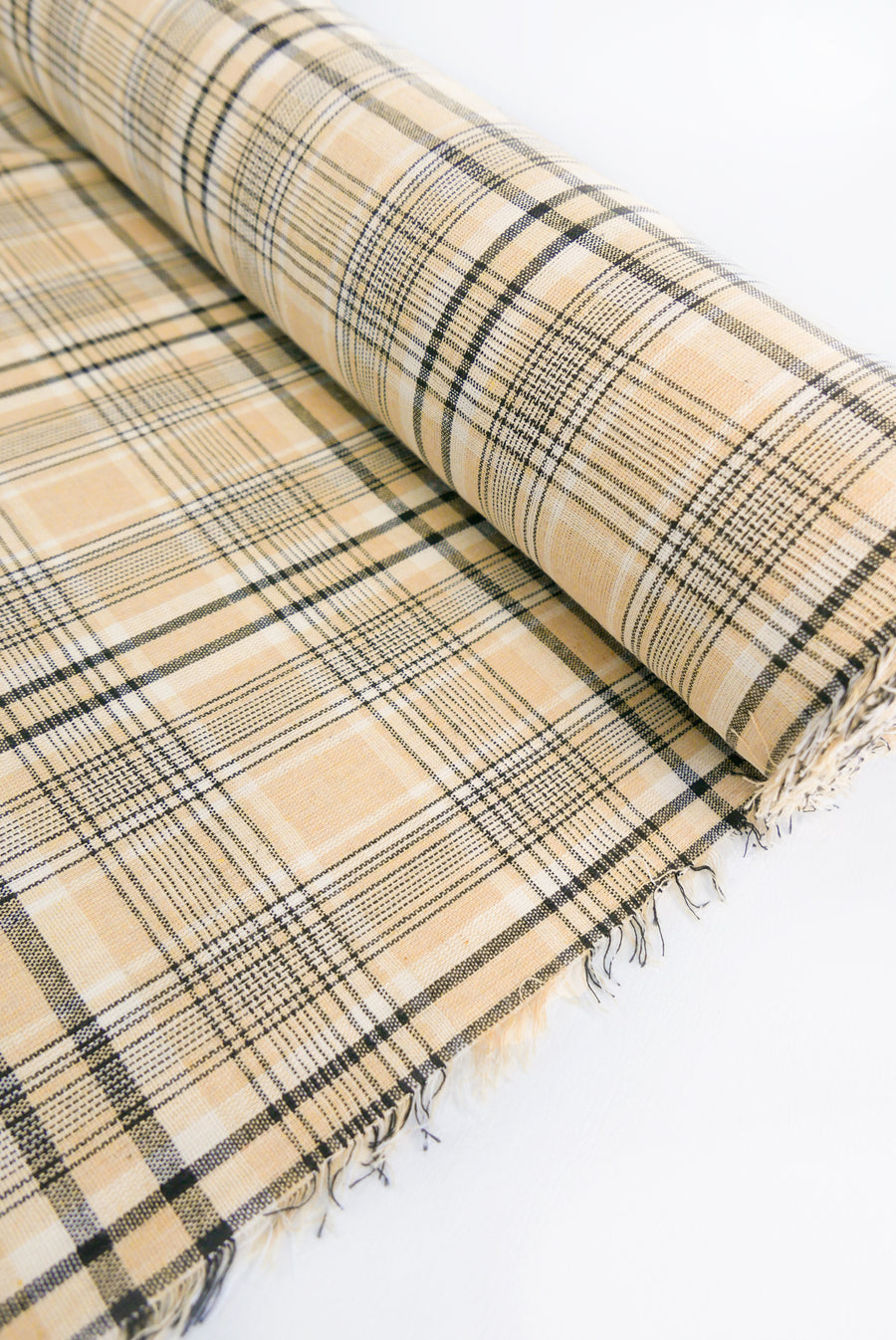 Eleanor - Yarn Dyed Linen Check | Sand