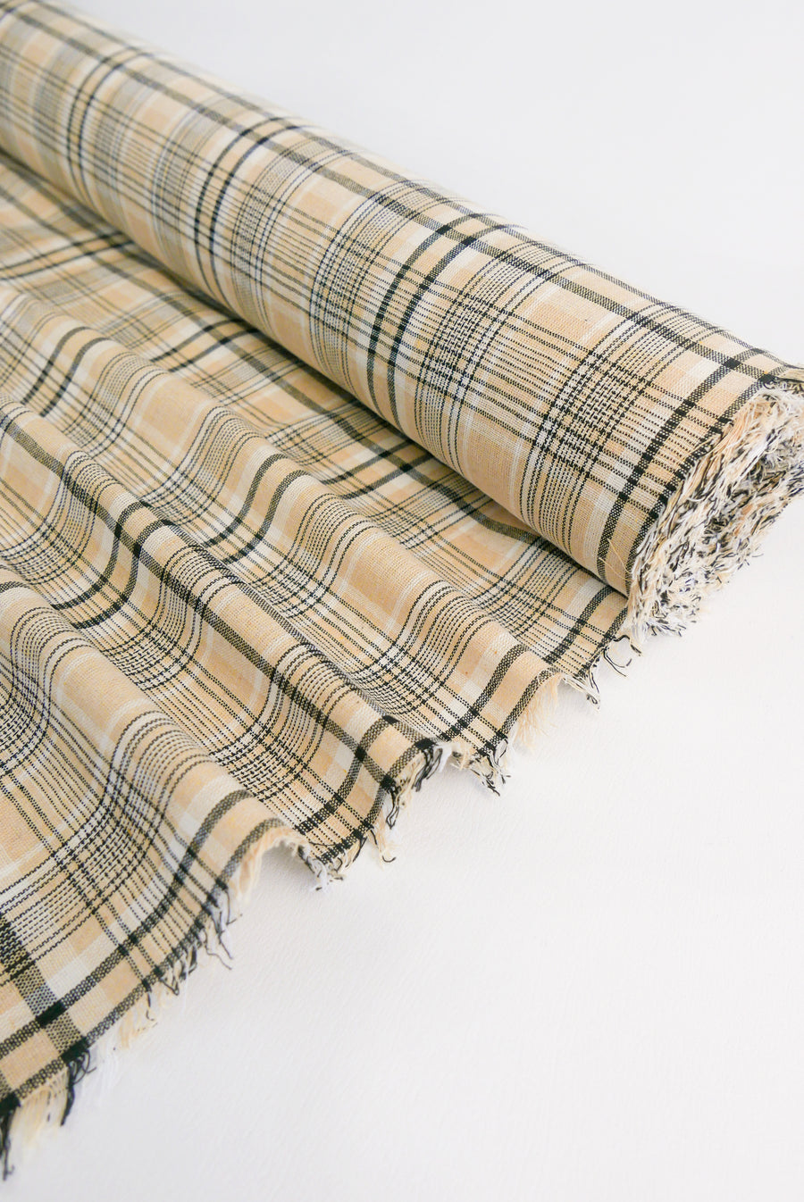 Eleanor - Yarn Dyed Linen Check | Sand