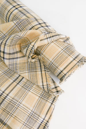 Eleanor - Yarn Dyed Linen Check | Sand