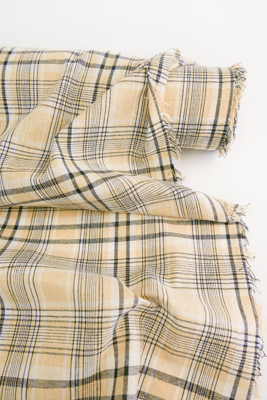 Eleanor - Yarn Dyed Linen Check | Sand