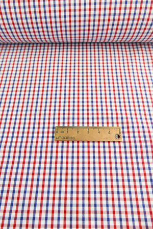 Ex-Designer | Italian Shirting - Primary Check