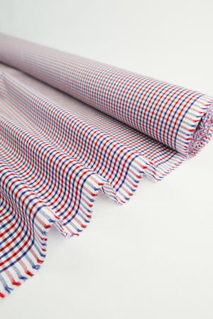 Ex-Designer | Italian Shirting - Primary Check