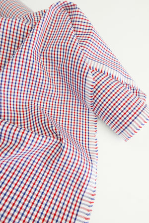 Ex-Designer | Italian Shirting - Primary Check