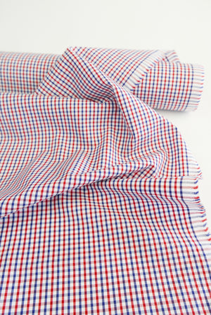 Ex-Designer | Italian Shirting - Primary Check