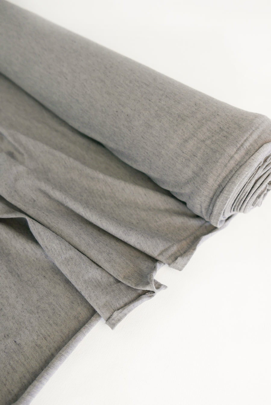 Ex-Designer | Japanese Wool Cotton Knit - Ash Grey