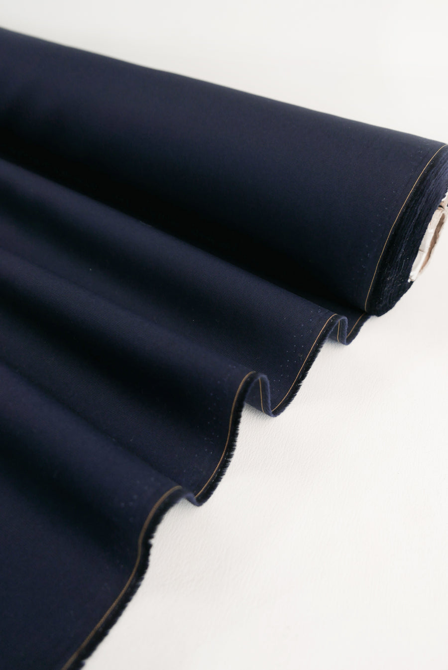 Ex-Designer | Japanese Grosgrain Shirting - Navy