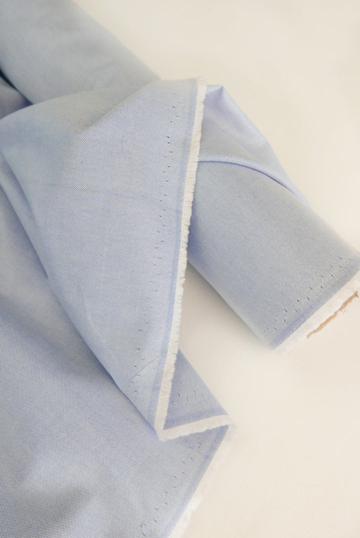 Ex-Designer | Japanese Oxford Shirting - Sky blue