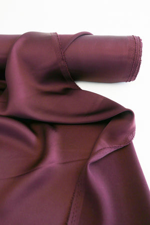 Satin Back Crepe | Raisin