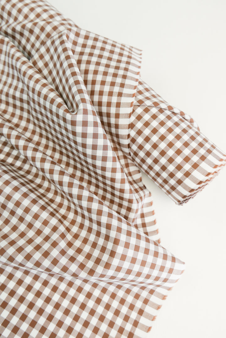 Miley - Supima Cotton Shirting | Chocolate