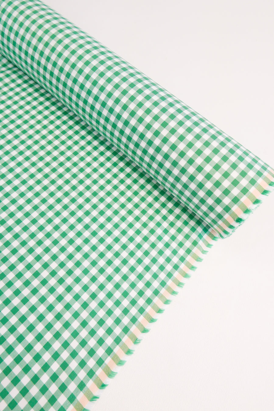 Miley  - Supima Cotton Shirting | Grass Green