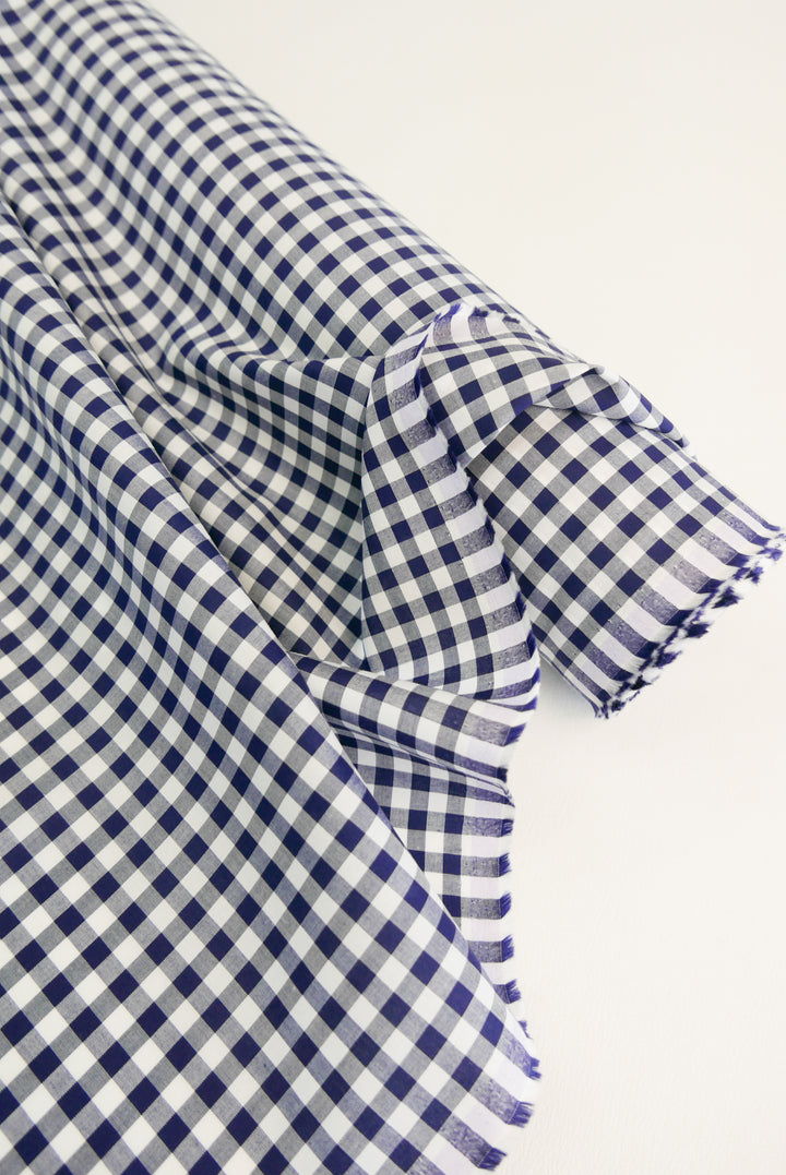 Miley - Supima Cotton Shirting | Navy