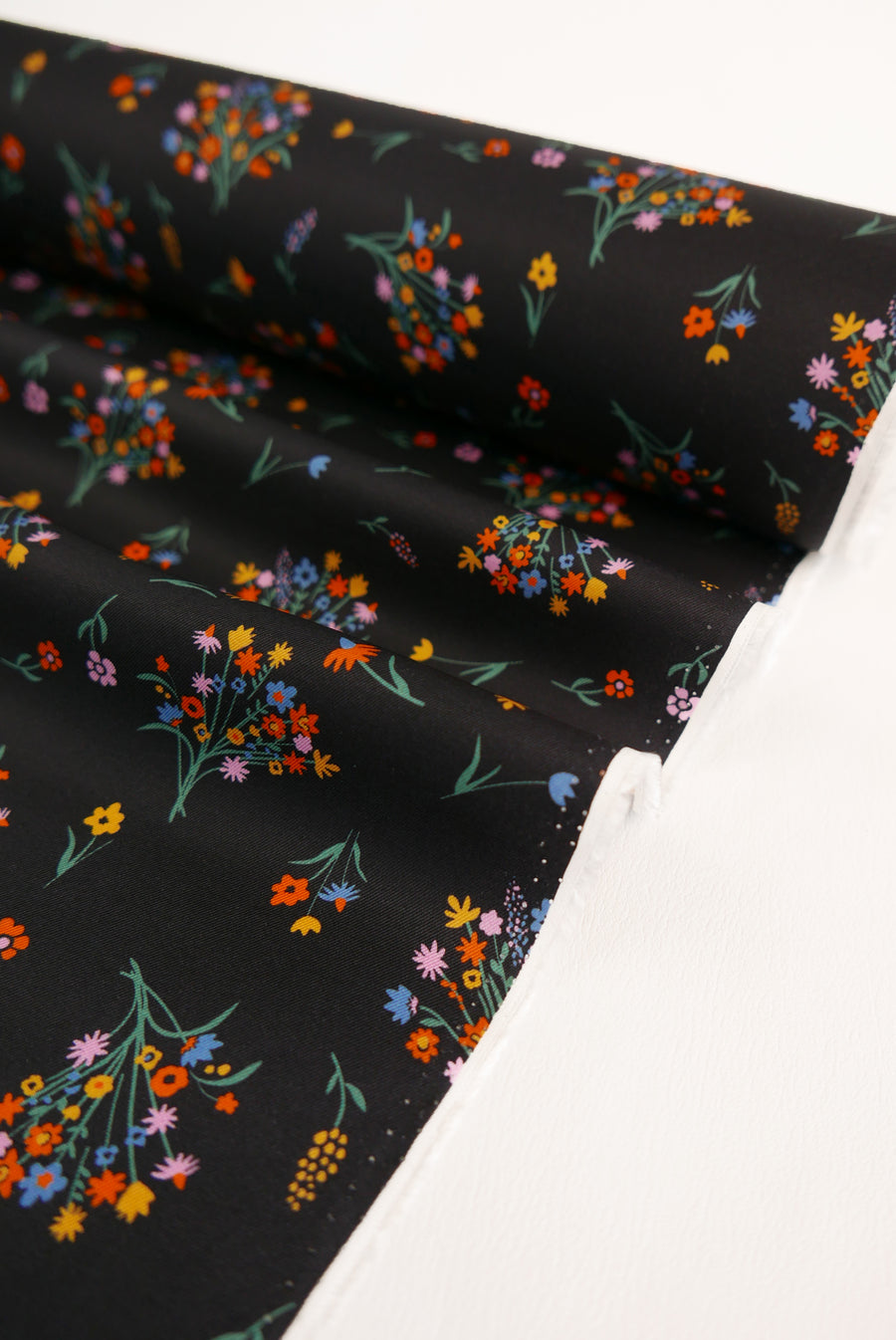 Italian Printed Silk Twill | Bouquet