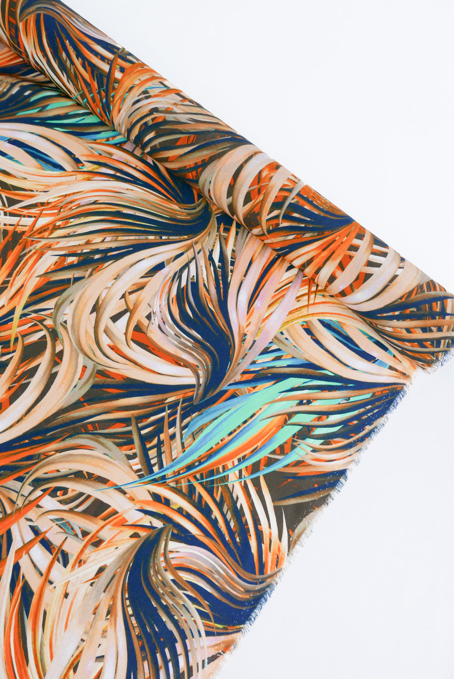 Italian Printed Silk Crepe De Chine | Sunset