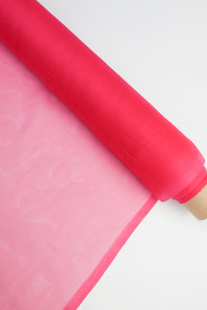 Italian Silk Georgette | Hot Pink