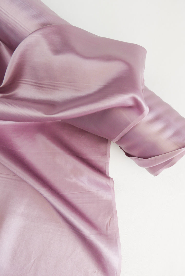 Italian Silk Cotton Sateen | Mauve