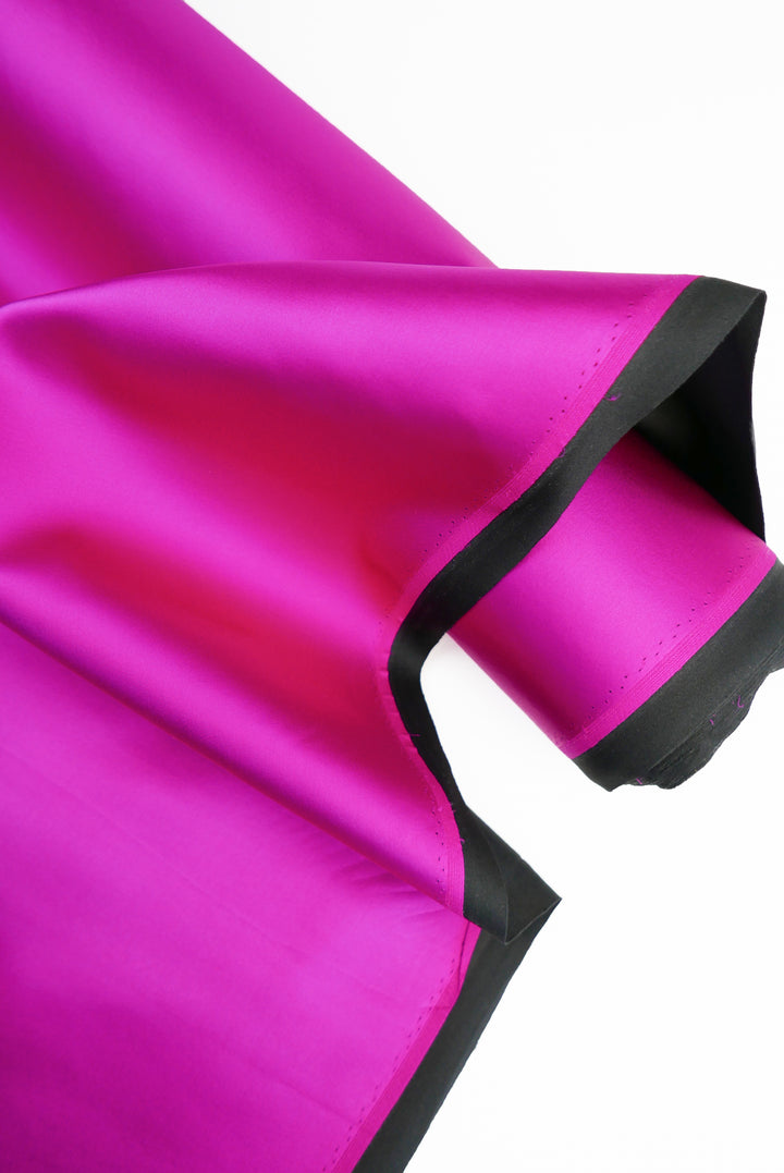 Italian Bonded Silk Satin | Magenta