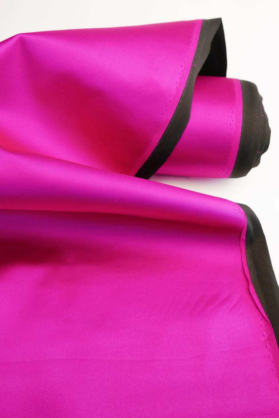 Italian Bonded Silk Satin | Magenta