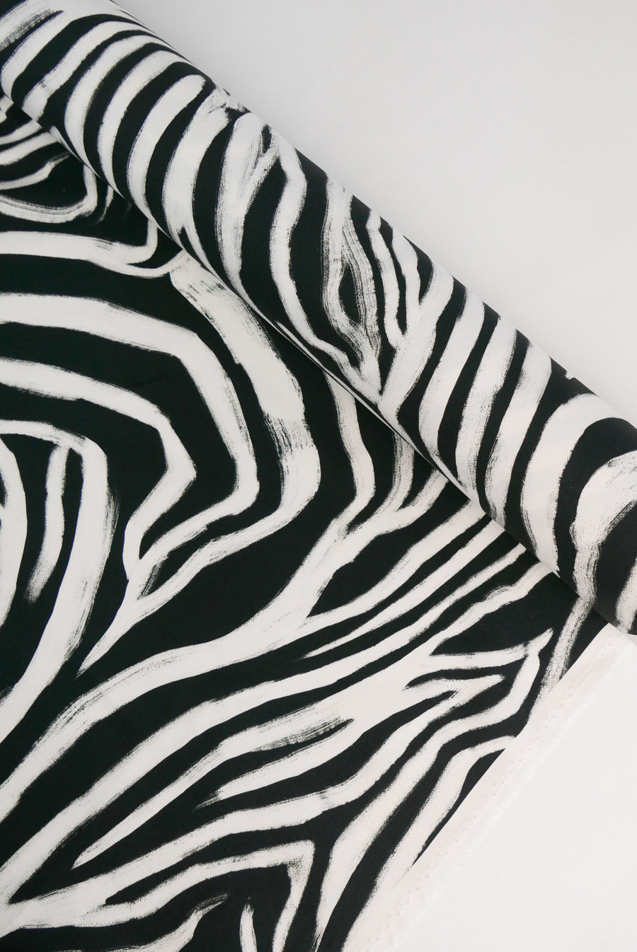 Tamar - Printed Stretch Grosgrain | Zebra