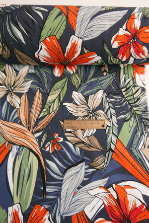 Hibiscus - Printed Viscose | Tropical