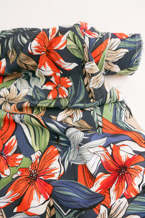 Hibiscus - Printed Viscose | Tropical