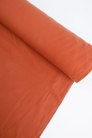 Laundered Cotton Poplin | Terracotta