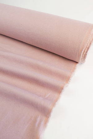 Hallie - Italian Herringbone Linen | Dusky Pink