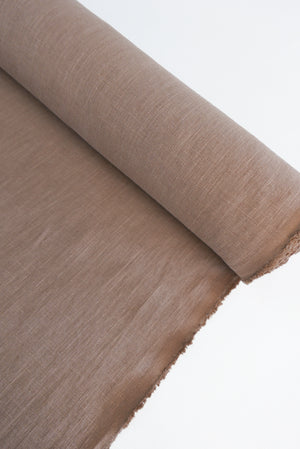 Jillian - Italian Crosshatch Linen | Cappuccino