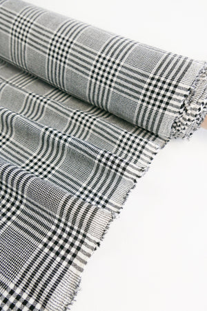 Romeo - European Wool Crepe | Glen Check