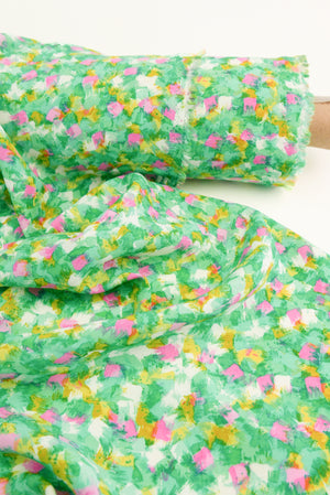 Mia - Printed Viscose Crepe | Garden