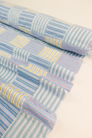 Kami - Japanese Patchwork Shirting | Lemon