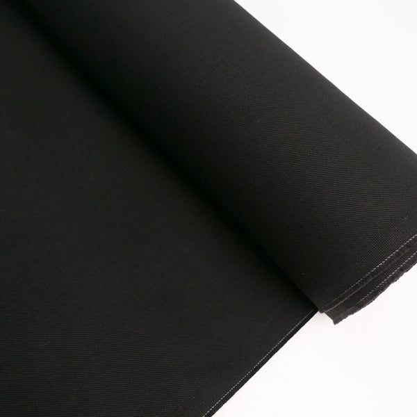 Kuroki #607 - Japanese Organic Non-Stretch Denim | Black