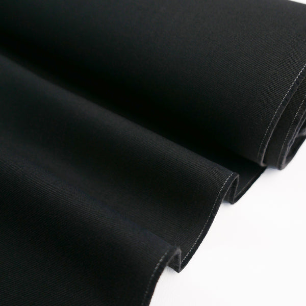 Kuroki #607 - Japanese Organic Non-Stretch Denim | Black