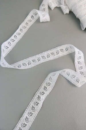 #70 Archival Dutch Chantilly Lace - 2.5cm | White