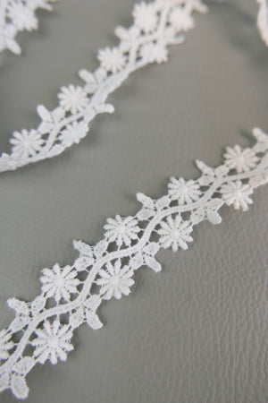 #67 Archival Austrian Guipure Lace - 2.5cm | White