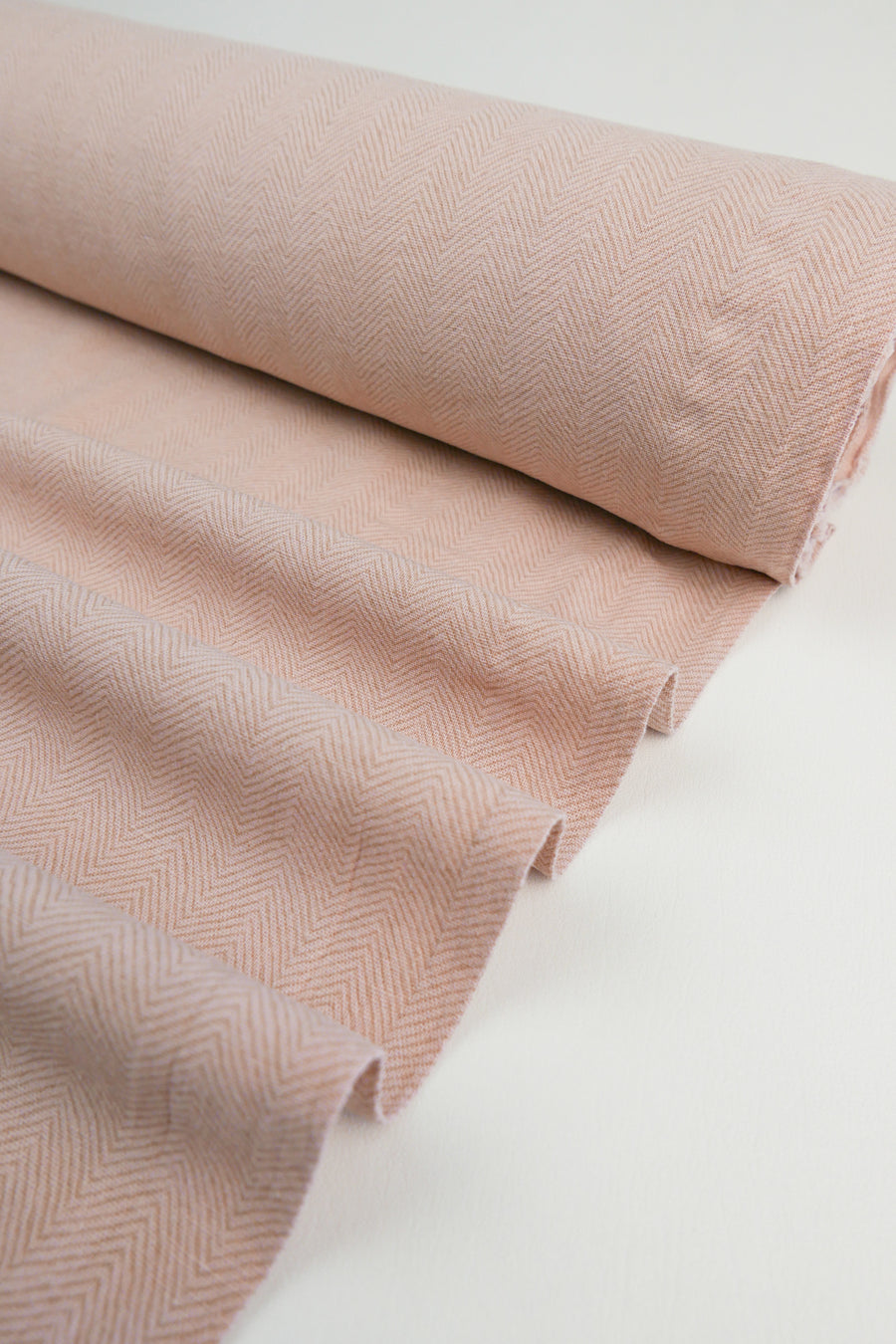 Lucia - Double-Faced Printed Linen | Soft Rose (LAST CUT - 2.2M)