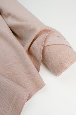 Lucia - Double-Faced Printed Linen | Soft Rose