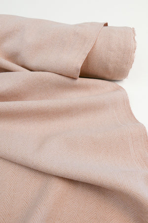 Lucia - Double-Faced Printed Linen | Soft Rose