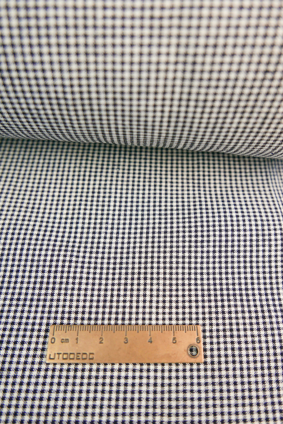 Pin Check - Linen Cotton | Sesame