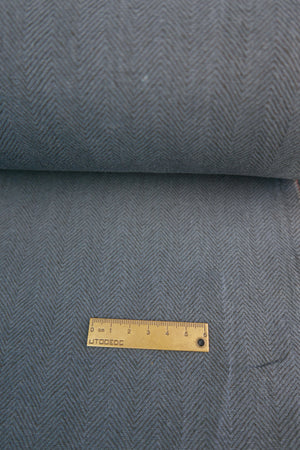 Lucia - Double-Faced Printed Linen | Blue Stone (LAST CUT - 2.1M)