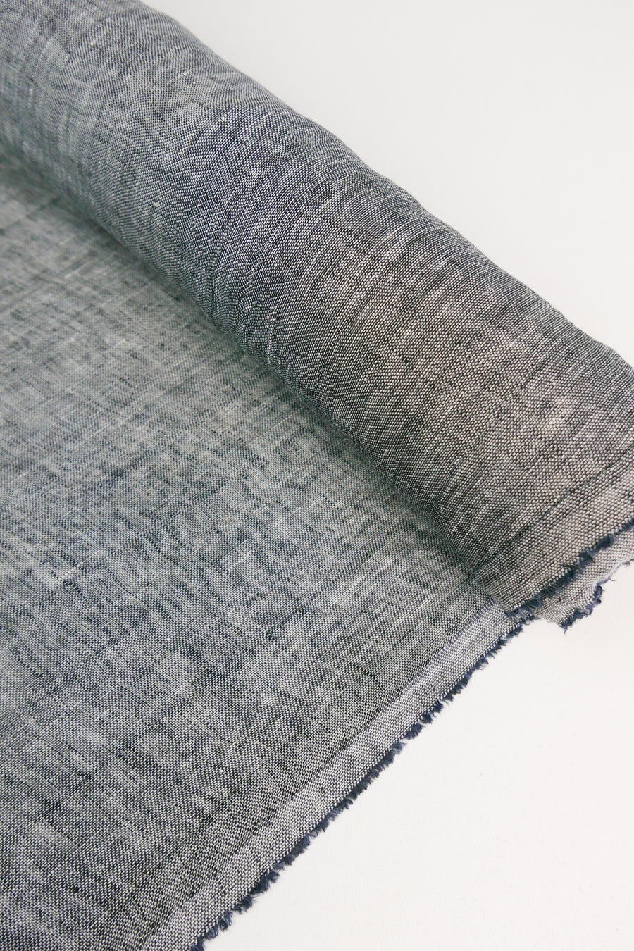 Isabella - Basket Weave Linen | Salt & Pepper