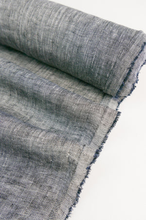 Isabella - Basket Weave Linen | Salt & Pepper