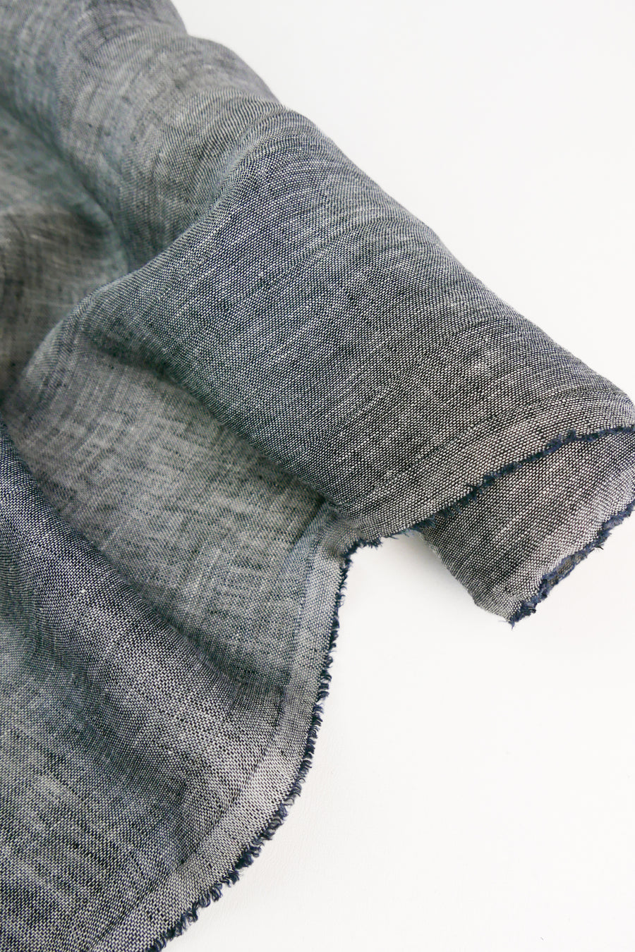 Isabella - Basket Weave Linen | Salt & Pepper