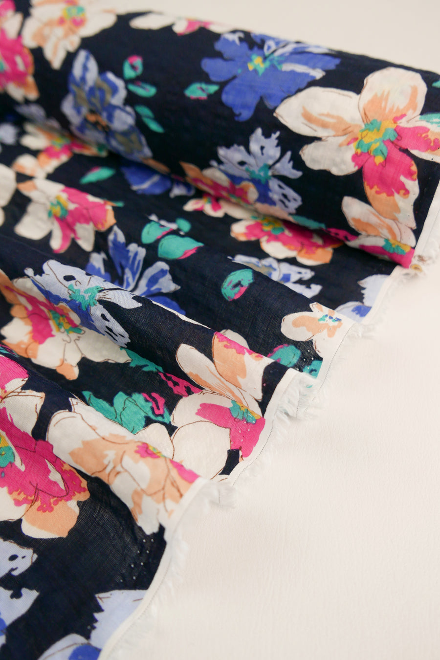 Fleur - Printed Linen Cotton | Night Bloom