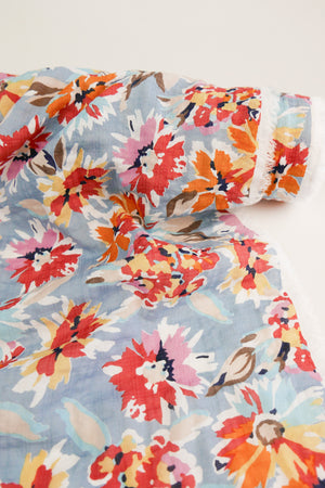 Fleur - Printed Linen Cotton | Tropics