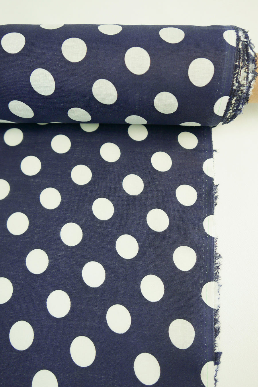 Bowie - Printed Linen | Deep Navy