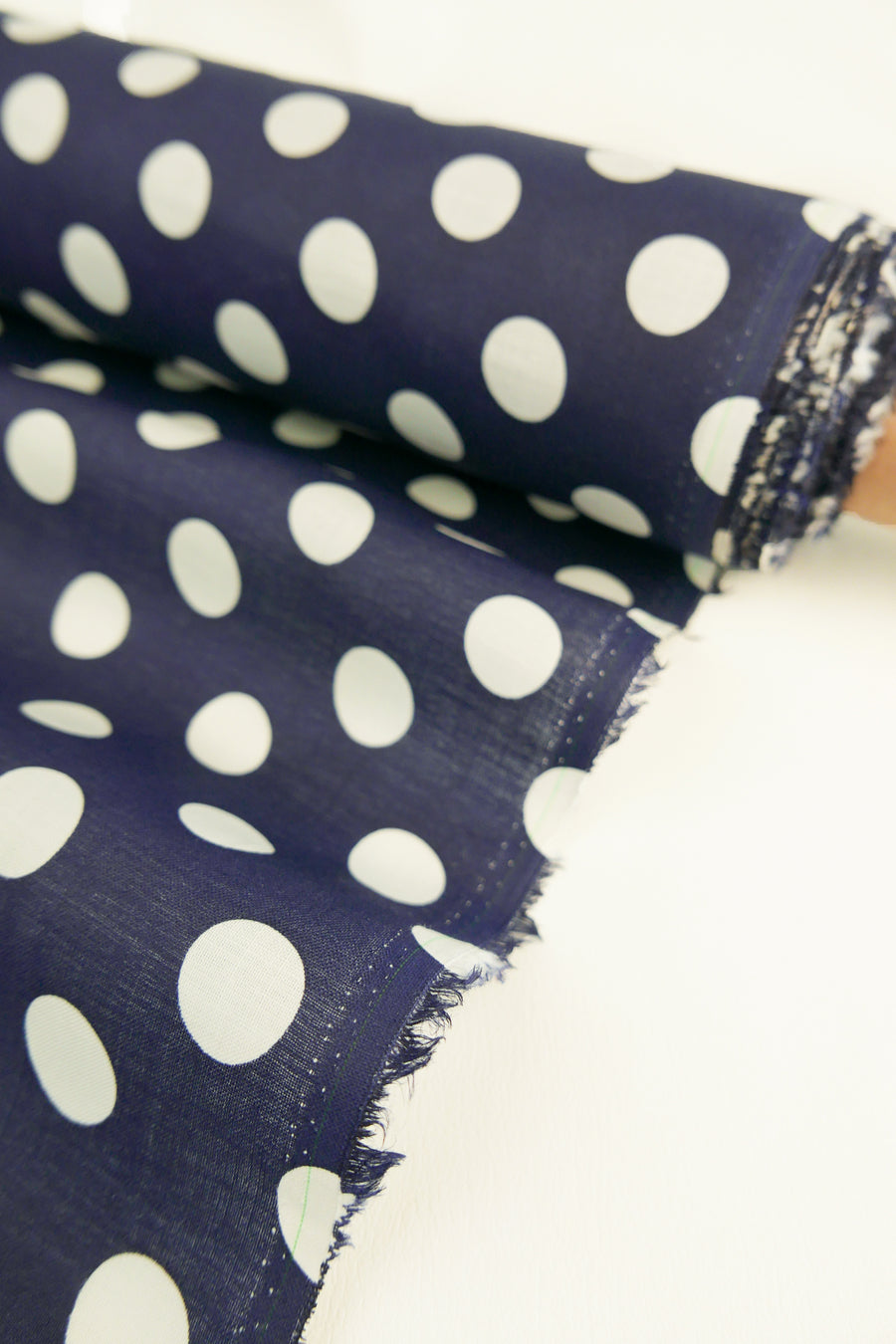 Bowie - Printed Linen | Deep Navy