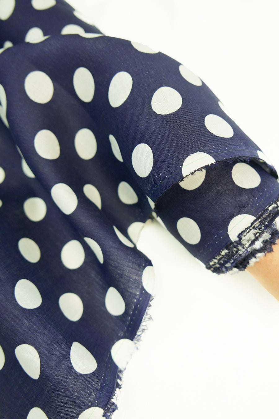 Bowie - Printed Linen | Deep Navy